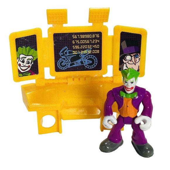 Imaginext DC Comics The Joker And Bat Cave Computer 2 Piece Toy - Picture 1 of 10